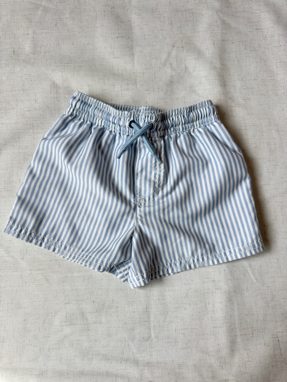 Carter's Toddler 2T Blue and White Striped Swim Trunks